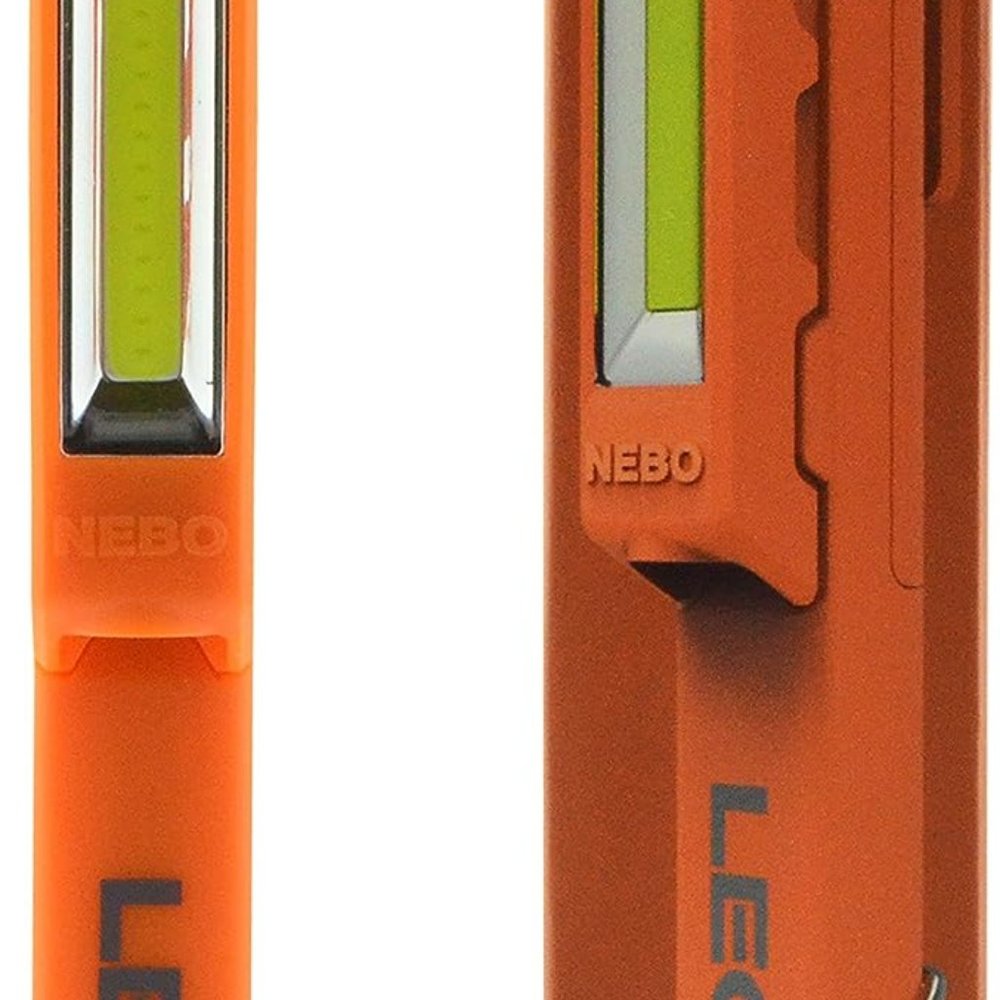 NEBO 6657 LEO Work Light and Spot Light 3 X AAA Batteries Included - Orange